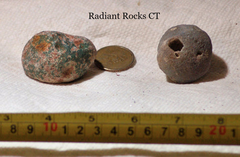 Botswana banded agates 4.7 oz (130 grams) 2 lapidary nodules - radiantrocksct