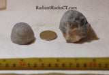 Botswana banded agates 5.6 oz (160 grams) 2 lapidary nodules - radiantrocksct