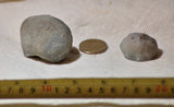 Botswana banded agates 5.2 oz (145 grams) 2 lapidary nodules with windows - radiantrocksct