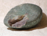 Botswana banded agates 11.2 oz (315 grams) 2 lapidary nodules with windows - radiantrocksct