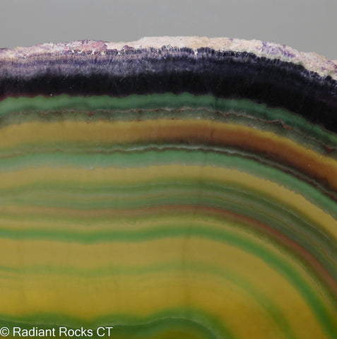 Multi-colored Banded Fluorite - Radiant Rocks CT