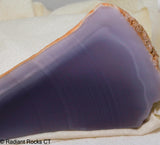 Lavender Purple Yttrium Fluorite lapidary slab 13.2 oz (374 grams)