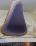 Lavender Purple Yttrium Fluorite lapidary slab 13.2 oz (374 grams)