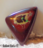 Koroit Boulder Opal triangular Cabochon green Fire - radiantrocksct