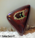 Koroit Boulder Opal triangular Cabochon green Fire - radiantrocksct