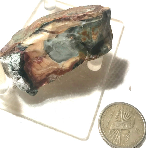 Morrisonite Picture Porcelain Jasper Cabochon rough 2.8 oz (75 grams) - radiantrocksct